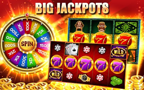 Mobile slots category layout with clear buttons and dark neon styling